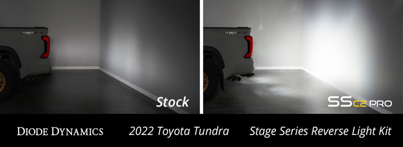 Toyota Tundra Reverse Light Kit - Rear - Diode Dynamics - C2 Pro Stage Series - Red - `22-`27